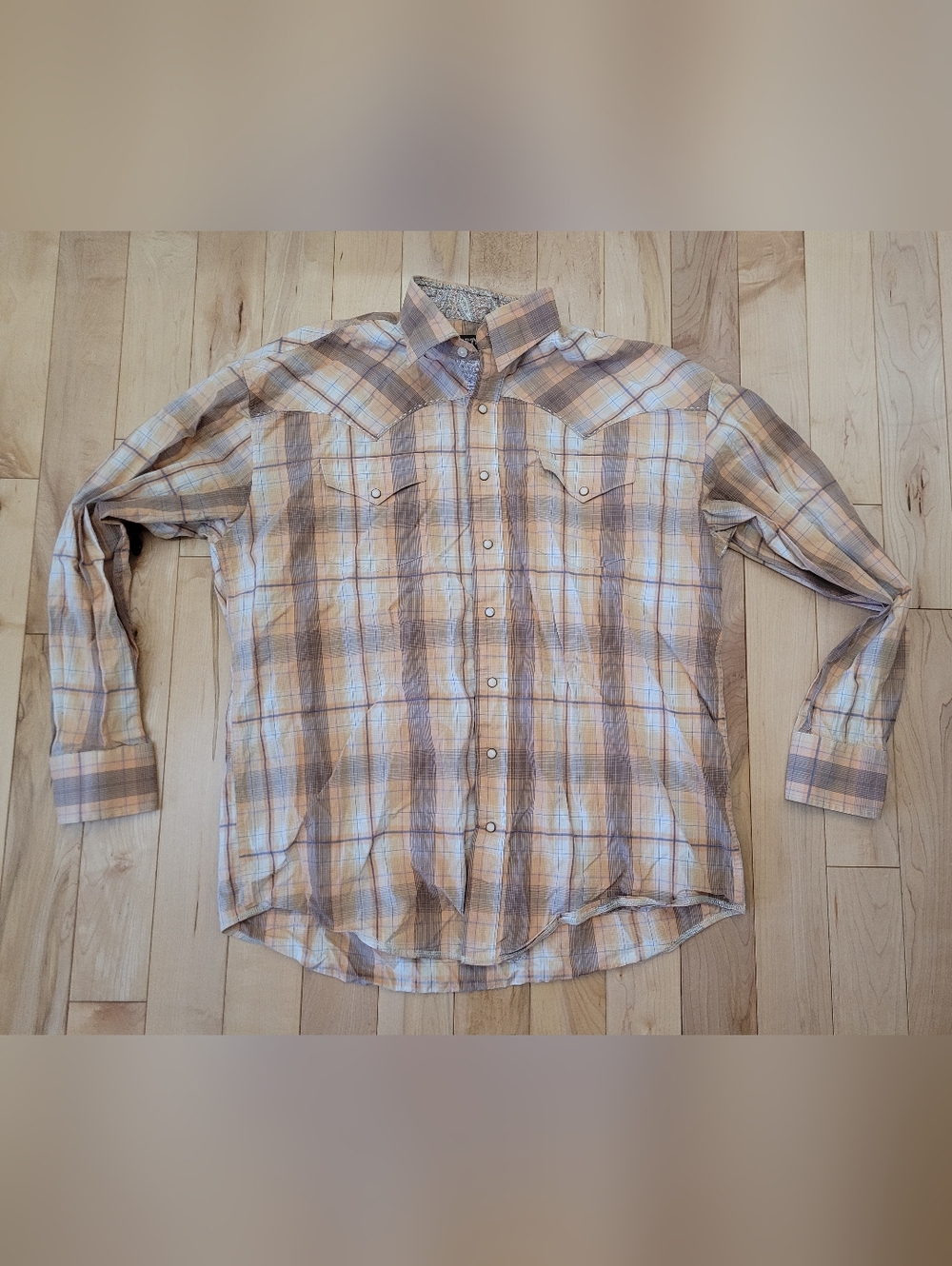 Stetson men's size XL snap up shirt